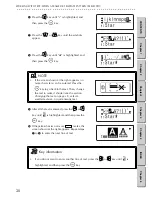 Предварительный просмотр 37 страницы Brother E-100 Operation Manual