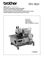 Brother EF4-B531 Parts Manual preview