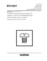 Brother EF4-N21 Parts Manual preview