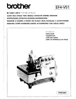 Preview for 1 page of Brother EF4-V51 Parts Manual