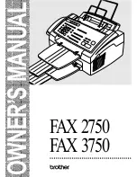 Brother FAX 2750 Owner'S Manual preview