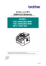 Brother FAX-2950 Service Manual preview