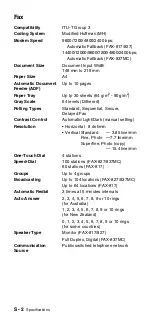 Preview for 122 page of Brother FAX-817 Series User Manual