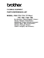 Brother FAX-T7 Plus Parts Reference List preview