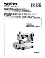 Brother FD4-B271 Parts Manual preview