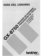 Brother GX-8750 (Spanish) Guía Del Usuario preview