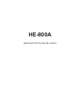 Brother HE-800A (Spanish) Manual Del Instrucción preview