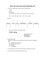 Preview for 2 page of Brother HL-1020 Parts Reference List