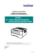 Preview for 1 page of Brother HL-2130 Service Manual