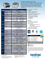 Preview for 4 page of Brother HL-3040CN Technical Specifications