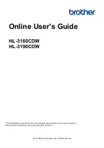 Preview for 1 page of Brother HL-3160CDW Online User'S Manual