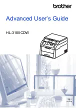 Brother HL-3180CDW Advanced User'S Manual preview