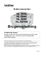 Brother HL-5030 (Danish) Brugervejledning preview