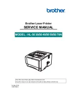 Preview for 1 page of Brother HL-5030 Service Manual