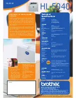 Preview for 2 page of Brother HL-5040 Brochure & Specs