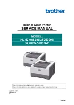 Brother HL-5250DN series Service Manual preview