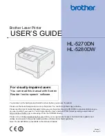 Brother HL-5270DN User Manual предпросмотр