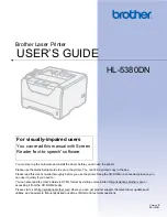 Brother HL-5380DN User Manual предпросмотр