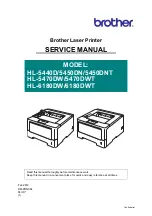 Brother HL-5440D Service Manual preview