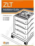 Brother HL-5470DW Installation Manual предпросмотр