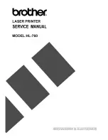 Brother HL 760 - B/W Laser Printer Service Manual preview