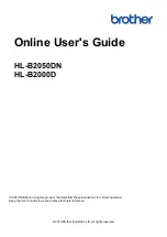 Preview for 1 page of Brother HL-B2000D Online User'S Manual