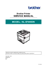 Brother HL-S7000DN Series Service Manual предпросмотр