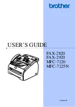 Brother Intelli FAX-2820 User Manual preview