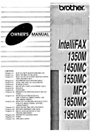 Brother IntelliFAX 1450MC Owner'S Manual предпросмотр