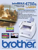 Brother intelliFAX-4750e Specifications preview