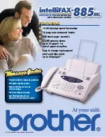 Brother IntelliFAX 885MC Specification Sheet preview