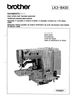 Brother KM-430B Parts Manual preview