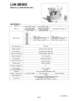 Brother LH4-B800E Specifications preview