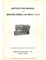 Brother LH4-B814-1 Instruction Manual preview