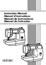 Предварительный просмотр 1 страницы Brother LS-2125i Instruction Manual