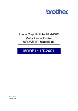 Brother LT-24CL Service Manual preview