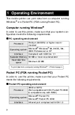 Preview for 4 page of Brother m-PRINT MW-100 Software Manual