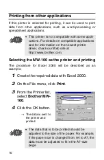 Preview for 12 page of Brother m-PRINT MW-100 Software Manual