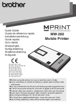 Brother m-PRINT MW-260 Quick Manual предпросмотр