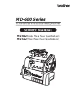 Preview for 1 page of Brother MD-602 Service Manual