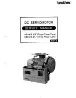 Brother MD-806 Service Manual preview