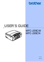 Brother MFC 255CW - Color Inkjet - All-in-One User Manual preview