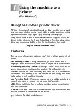 Предварительный просмотр 9 страницы Brother MFC 3240C - Color Inkjet - All-in-One Software User'S Manual