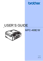 Brother MFC 495CW - Color Inkjet - All-in-One User Manual preview