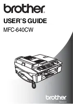 Brother MFC 640CW - Color Inkjet - All-in-One User Manual preview