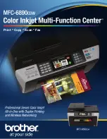 Preview for 1 page of Brother MFC-6890CDW - Color Inkjet - All-in-One Specifications