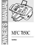 Brother MFC-7050C Owner'S Manual preview