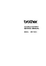 Brother MFC-7050C Service Manual preview