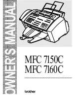 Preview for 1 page of Brother MFC 7150C Owner'S Manual