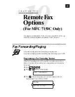 Preview for 96 page of Brother MFC 7150C Owner'S Manual